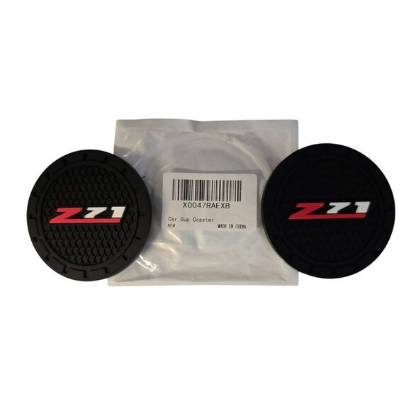 Chevy Z71 Car Cup Holder Coaster Silicone Chevrolet Colorado Silverado Coasters - Picture 2 of 5